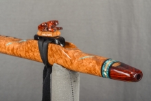 Brown Mallee Burl Native American Flute, Minor, High E-5, #L14F (2)
